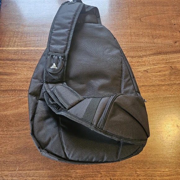 Adidas Load Spring Sling Backpack Shoulder Bag Black - Picture 3 of 16